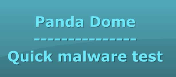 prueba antimalware panda dome